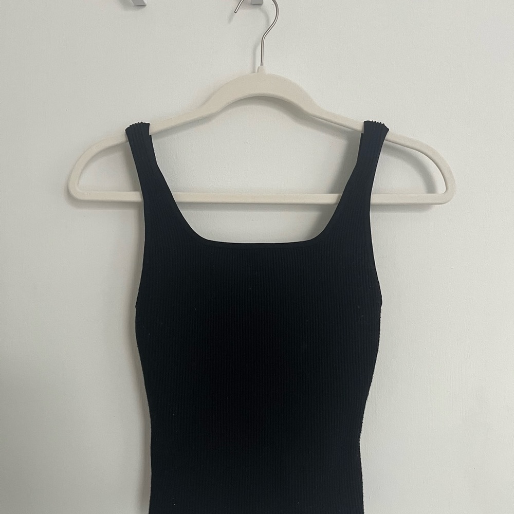 Babaton sculpt knit square neck tank